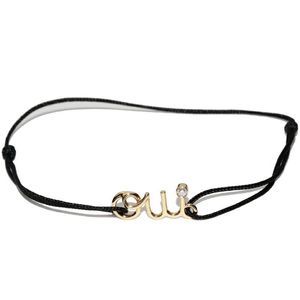 Christian Dior Bracelet 18K Yellow Gold Diamond 1P (003ct) OUI Amour Bracelet